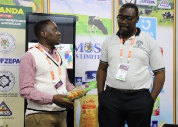 Ugandan exhibitors at the Uganda pavilion at MIHAS 2026